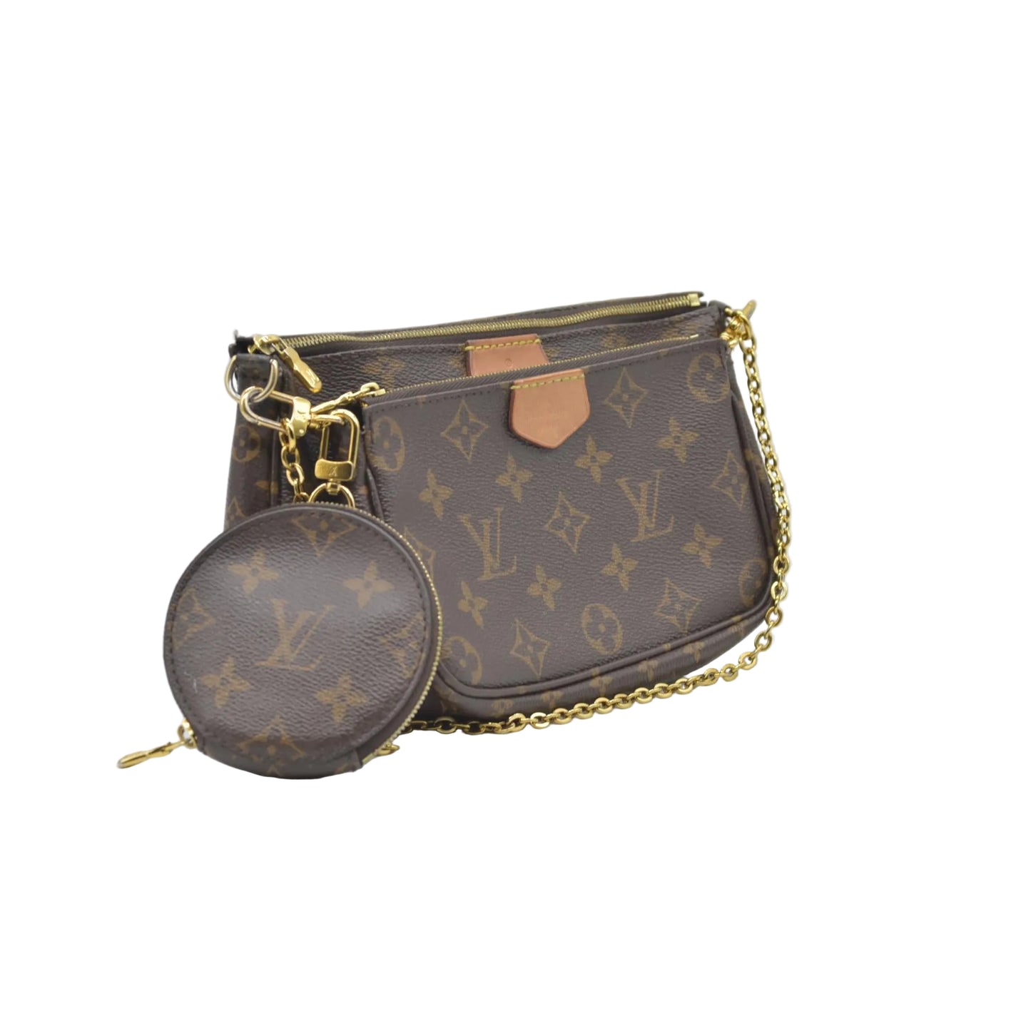 $2840 2020 Louis Vuitton LV Monogram Multi-Pochette Accessories Rose Clair Pink SD2270