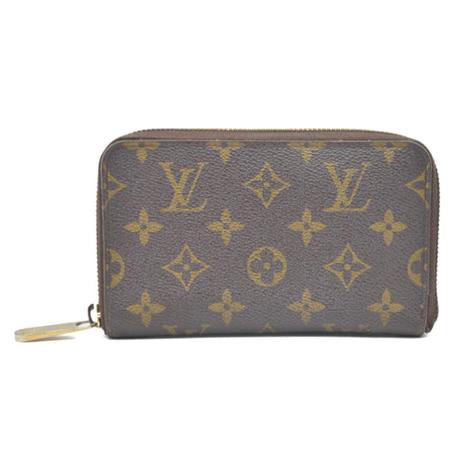 Louis Vuitton Monogram Zippy Compact Zip Wallet Brown MI0184