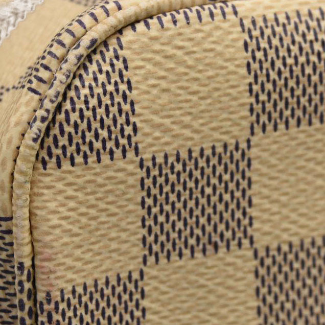 Louis Vuitton  Damier Azur Braided Neverfull MM Orange