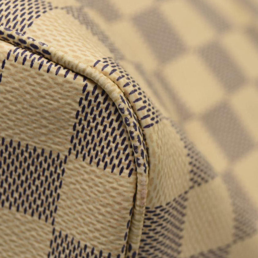 Louis Vuitton  Damier Azur Braided Neverfull MM Orange