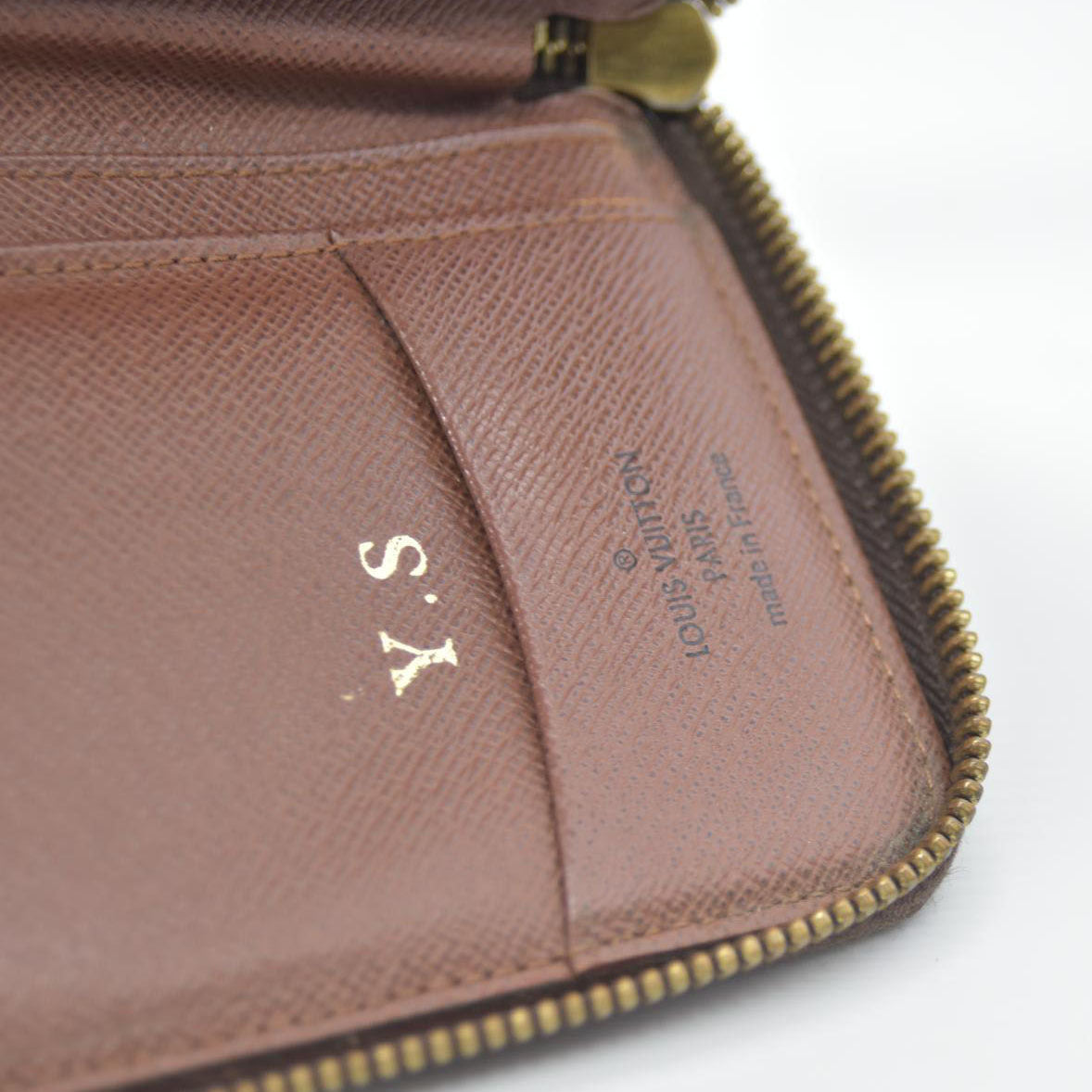 Louis Vuitton Monogram Zippy Compact Zip Wallet Brown MI0184