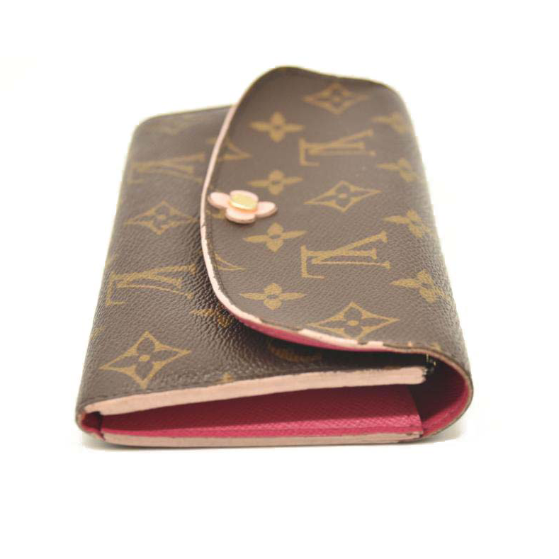 Louis Vuitton Monogram Bloom Flower Emilie Wallet Fuchsia