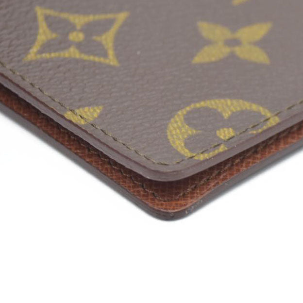 AUCTION $535 Louis Vuitton  Monogram Porte 2 Cartes Vertical Card Holder