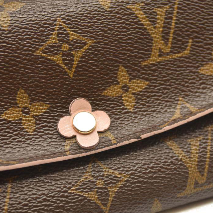 Louis Vuitton Monogram Bloom Flower Emilie Wallet Fuchsia