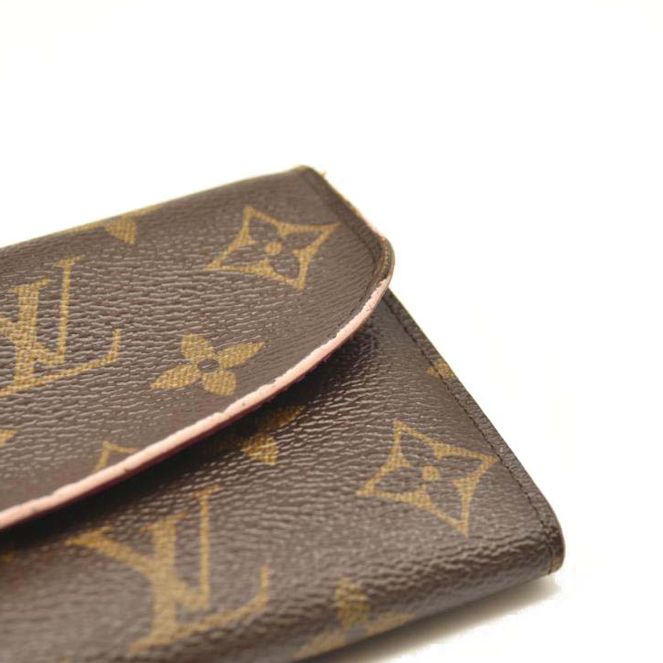 Louis Vuitton Monogram Bloom Flower Emilie Wallet Fuchsia