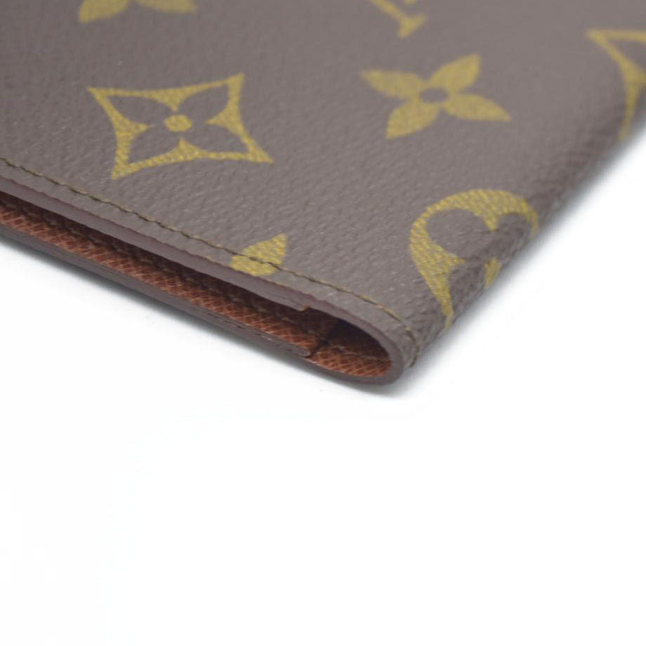 AUCTION $535 Louis Vuitton  Monogram Porte 2 Cartes Vertical Card Holder
