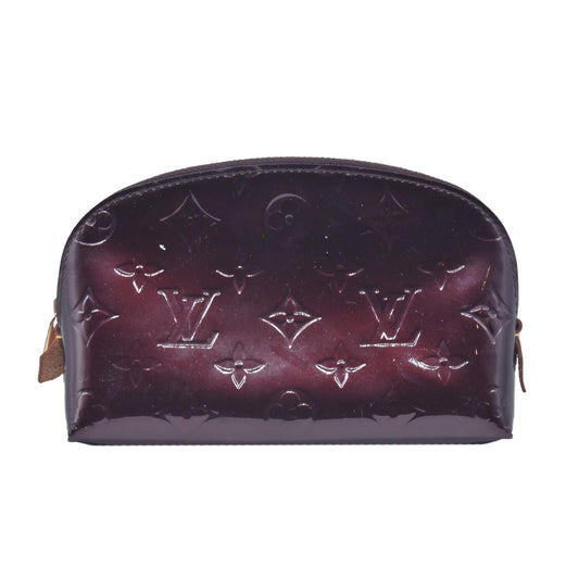 $540 Louis Vuitton Vernis Cosmetic Pouch Amarante CONSIGNMENT