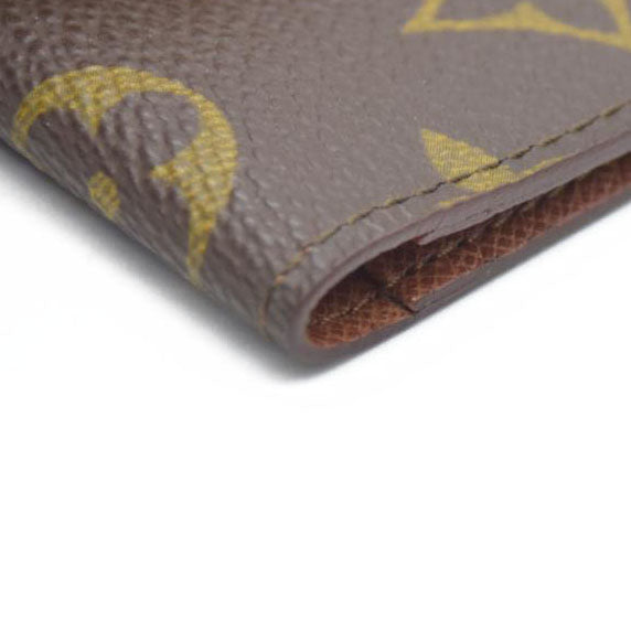 AUCTION $535 Louis Vuitton  Monogram Porte 2 Cartes Vertical Card Holder