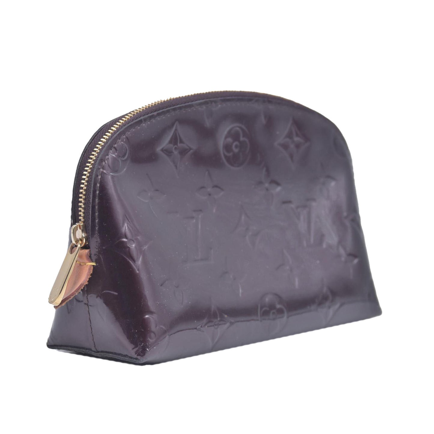 $540 Louis Vuitton Vernis Cosmetic Pouch Amarante CONSIGNMENT