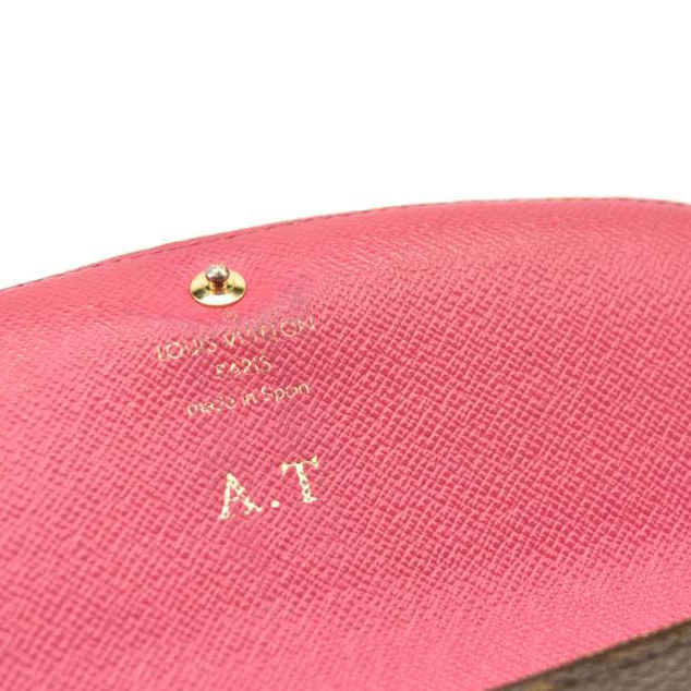 Louis Vuitton Monogram Bloom Flower Emilie Wallet Fuchsia