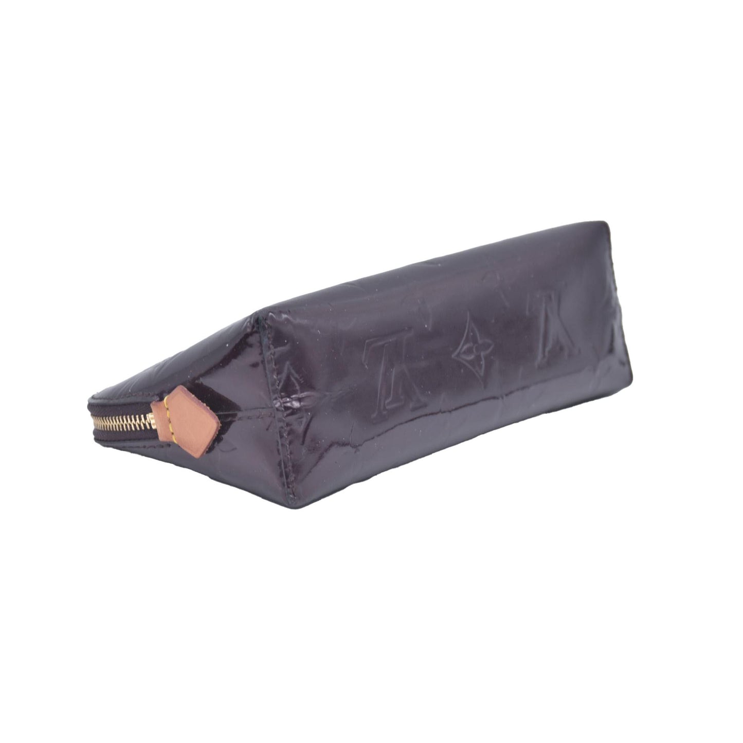$540 Louis Vuitton Vernis Cosmetic Pouch Amarante CONSIGNMENT
