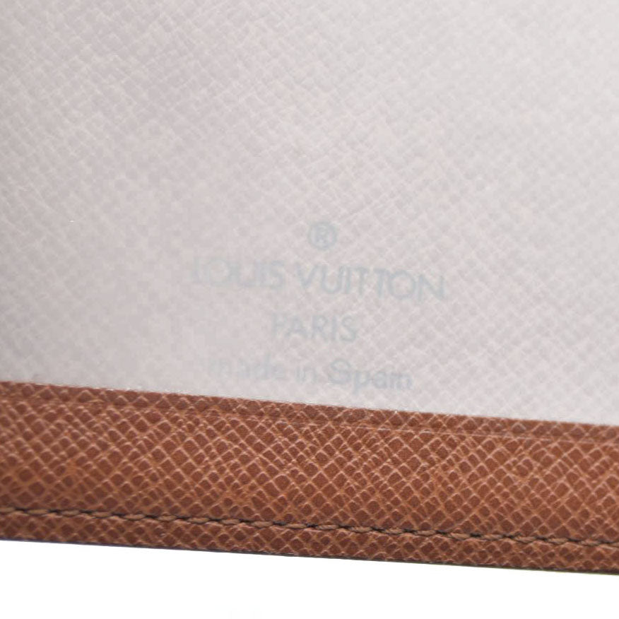AUCTION $535 Louis Vuitton  Monogram Porte 2 Cartes Vertical Card Holder