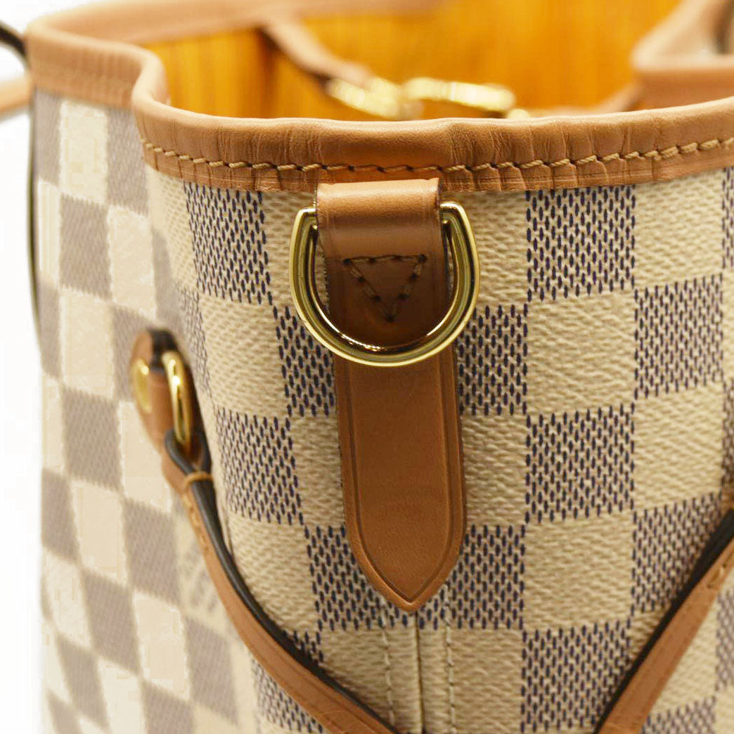 Louis Vuitton  Damier Azur Braided Neverfull MM Orange