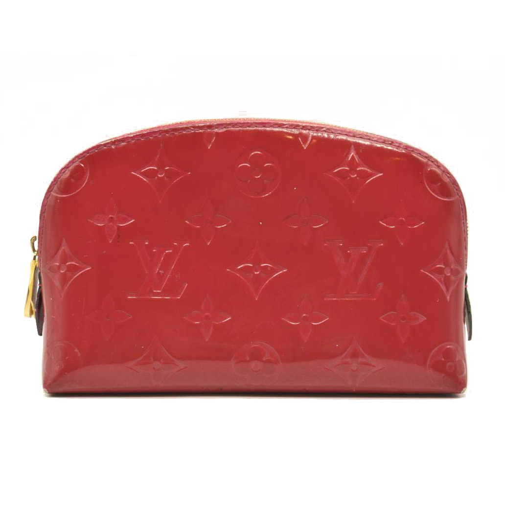Louis Vuitton Vernis Cosmetic Pouch Rose Indien Pink