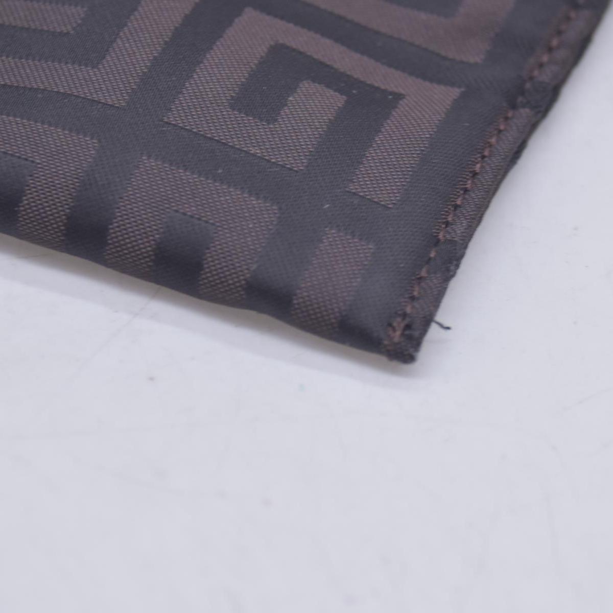 $750 GIVENCHY 4G Logo Jacquard Zip Front Flat Crossbody Bag Dark Brown CONSIGNMENT 10021200
