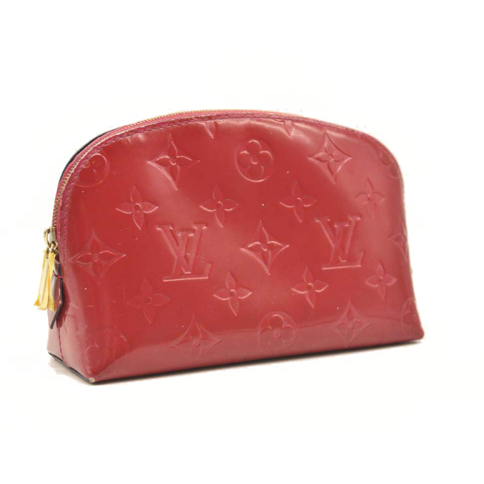 Louis Vuitton Vernis Cosmetic Pouch Rose Indien Pink