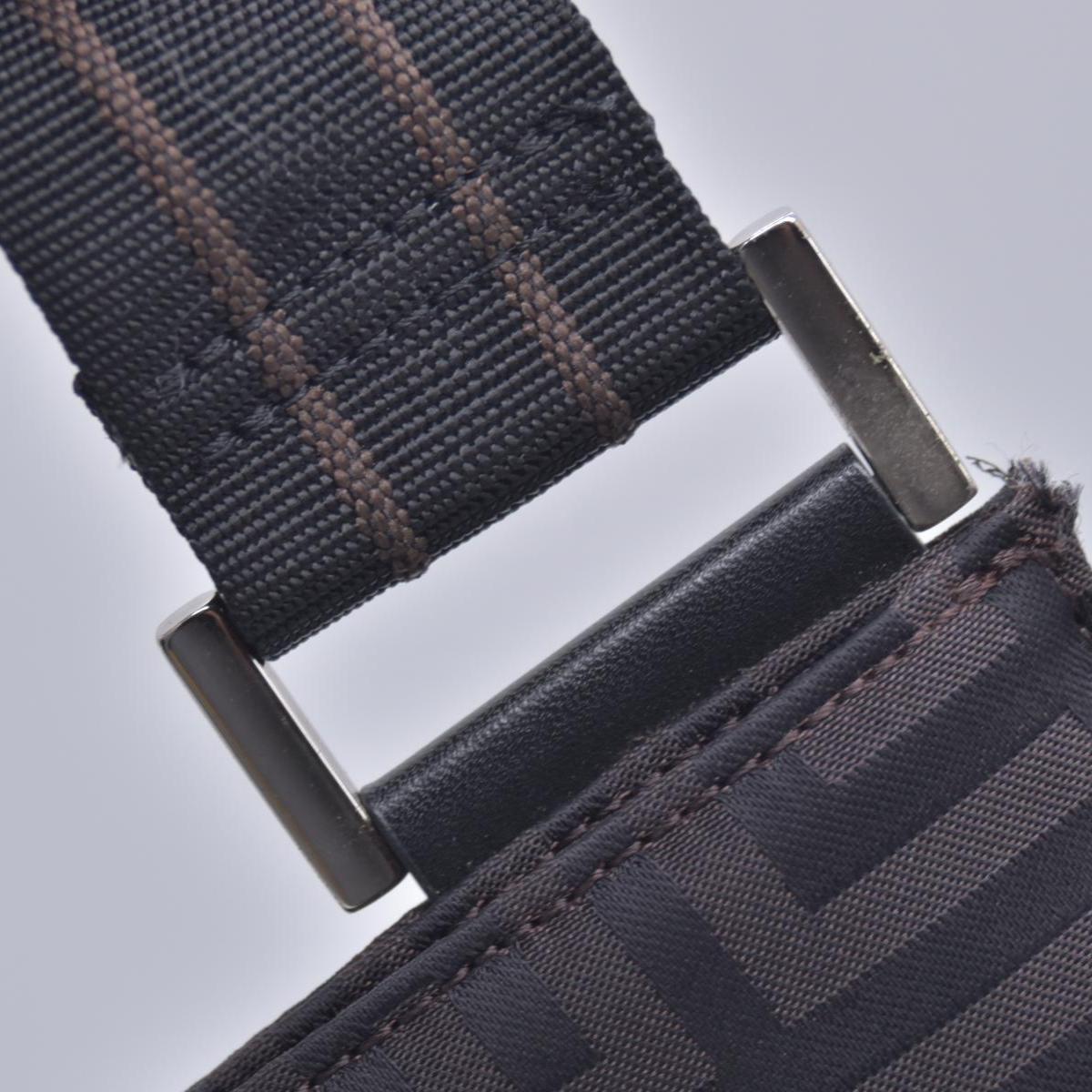$750 GIVENCHY 4G Logo Jacquard Zip Front Flat Crossbody Bag Dark Brown CONSIGNMENT 10021200