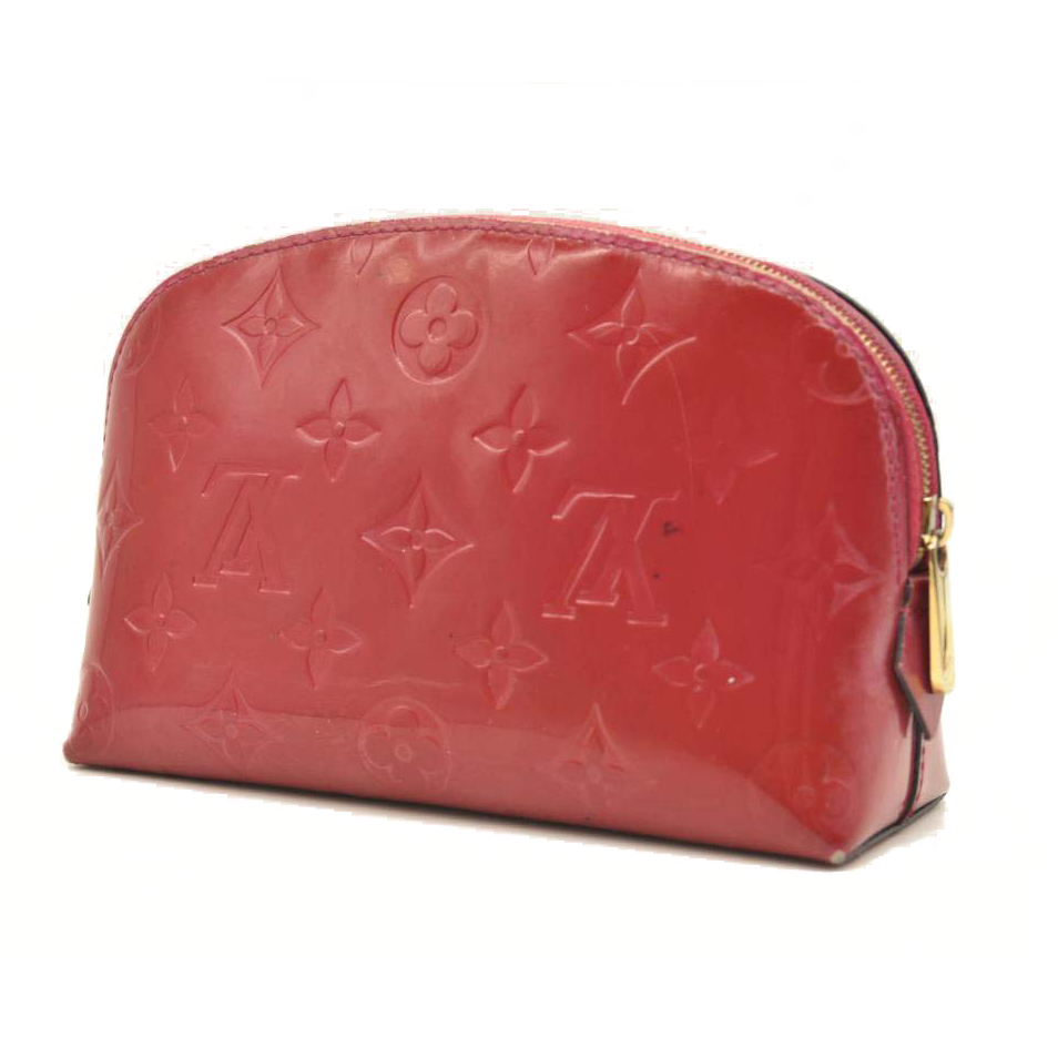 Louis Vuitton Vernis Cosmetic Pouch Rose Indien Pink