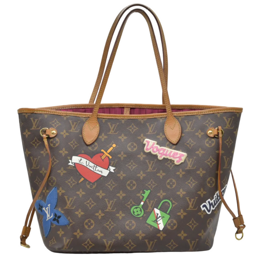 $2490 Louis Vuitton Monogram Travel Stickers Neverfull MM 2018 AR3168