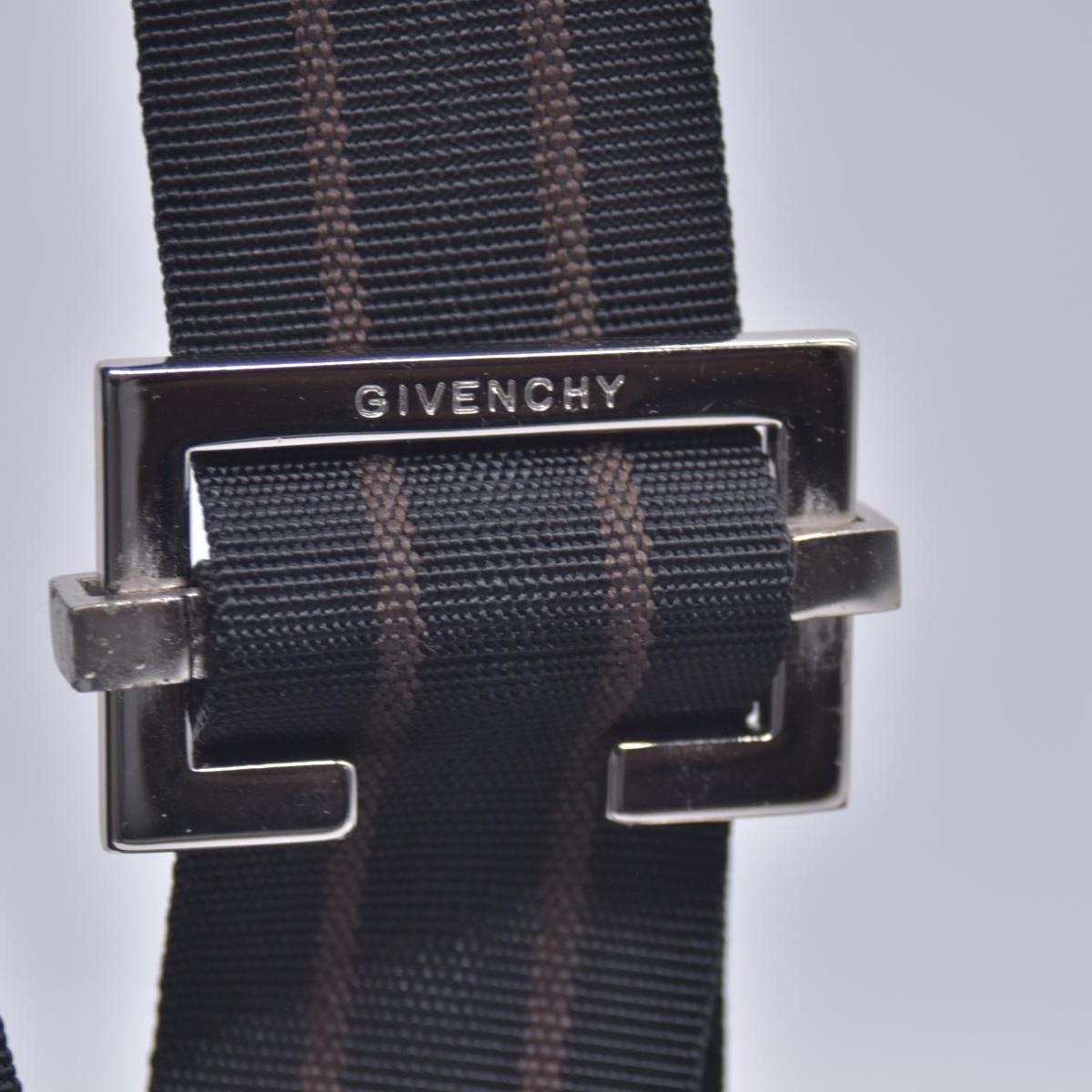 $750 GIVENCHY 4G Logo Jacquard Zip Front Flat Crossbody Bag Dark Brown CONSIGNMENT 10021200