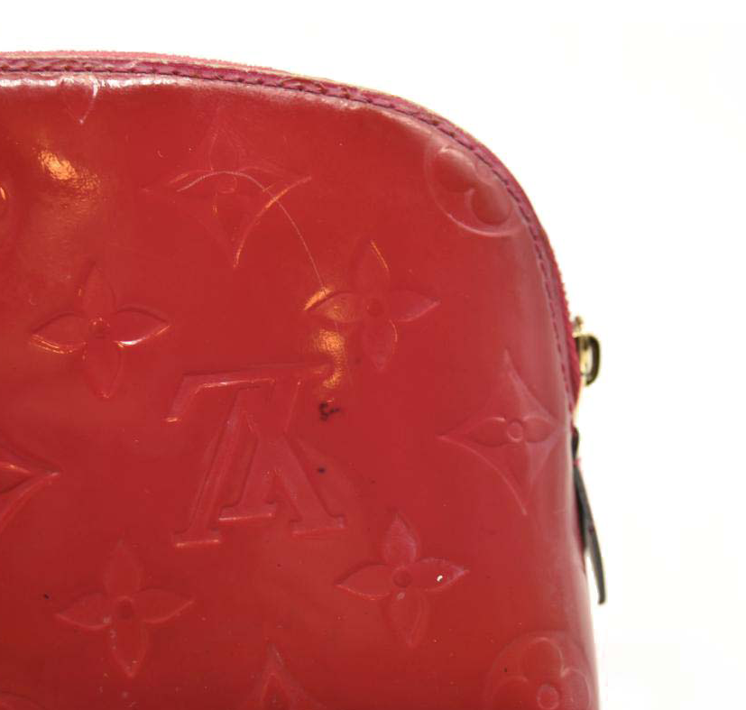 Louis Vuitton Vernis Cosmetic Pouch Rose Indien Pink