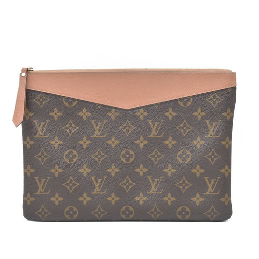 $760 Louis Vuitton Monogram Daily Pouch Rose Poudre TN0168 2018