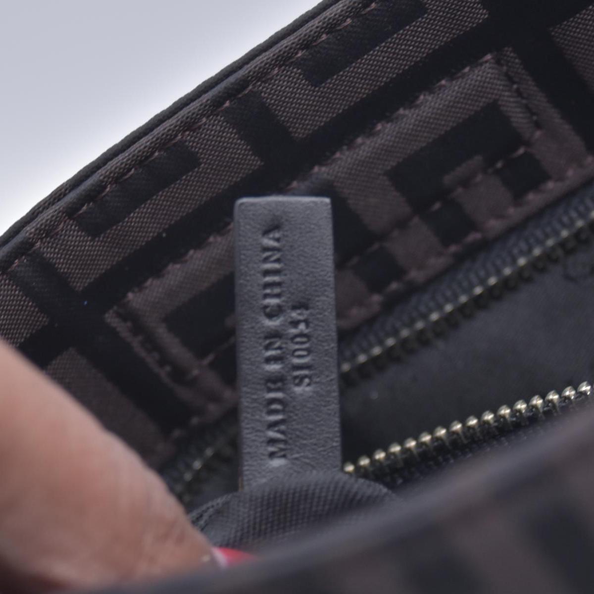 $750 GIVENCHY 4G Logo Jacquard Zip Front Flat Crossbody Bag Dark Brown CONSIGNMENT 10021200