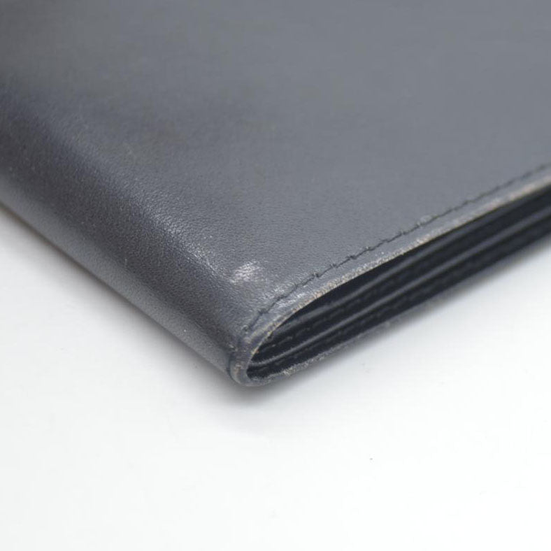 CELINE Macadam Leather Bifold Wallet Purse Black