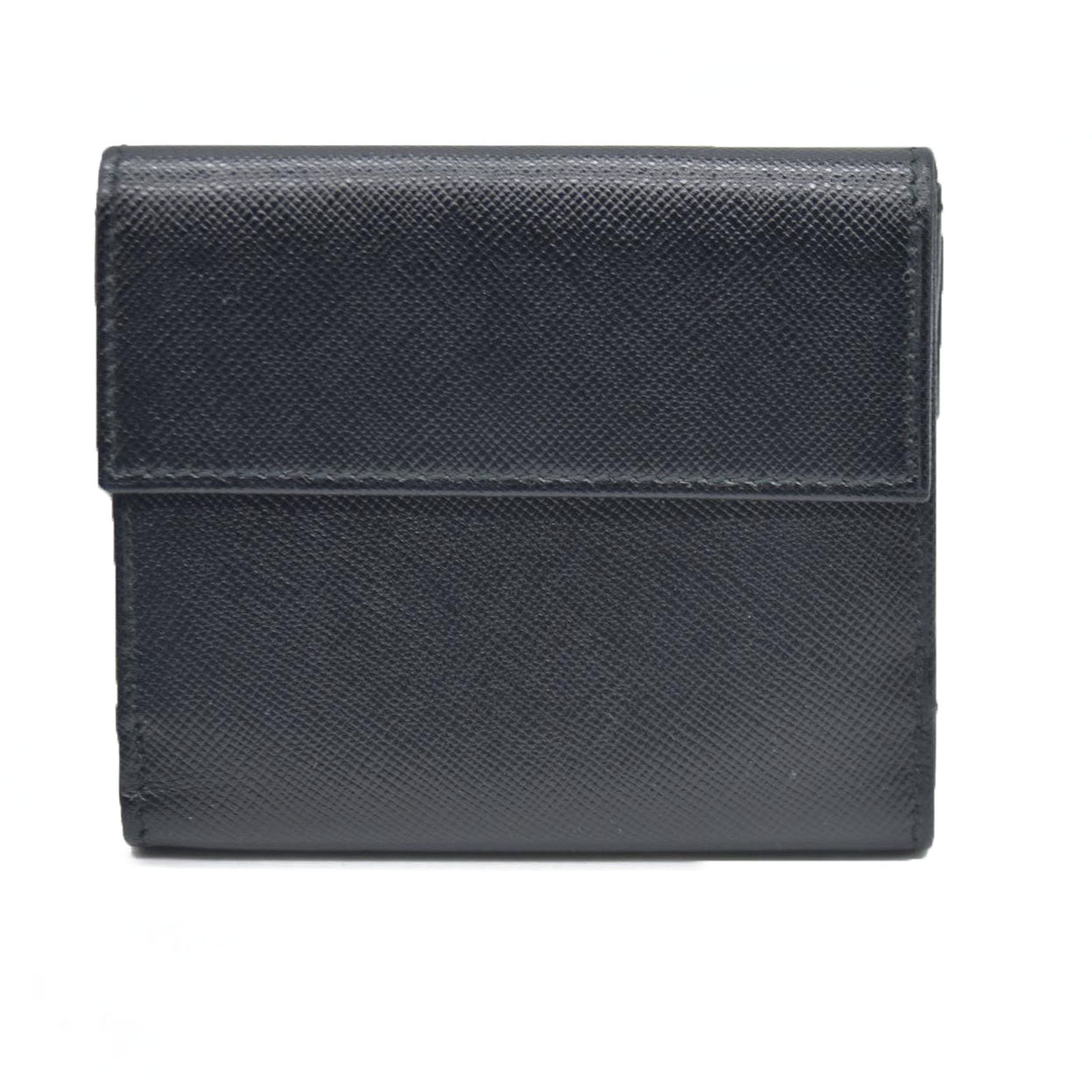 AUCTION $775 Prada  Saffiano Business Card Holder Nero Black