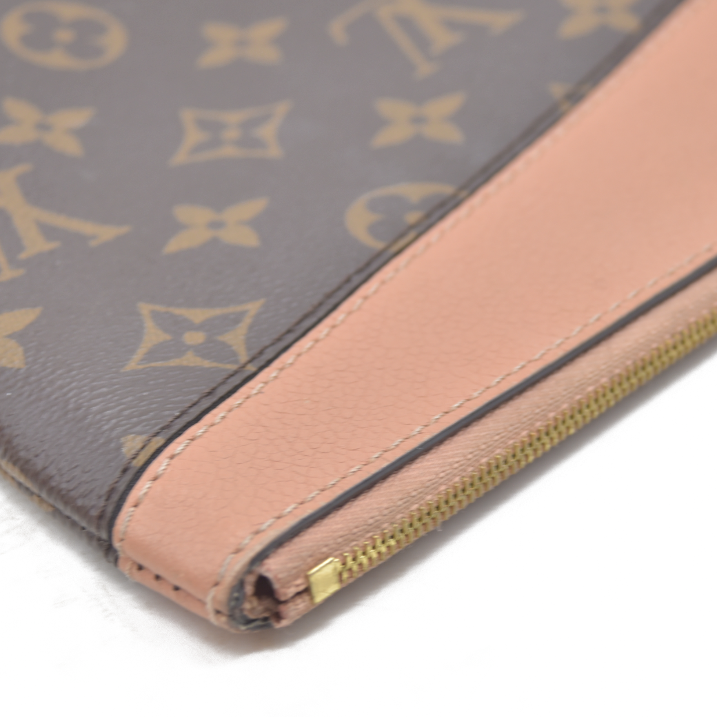 $760 Louis Vuitton Monogram Daily Pouch Rose Poudre TN0168 2018