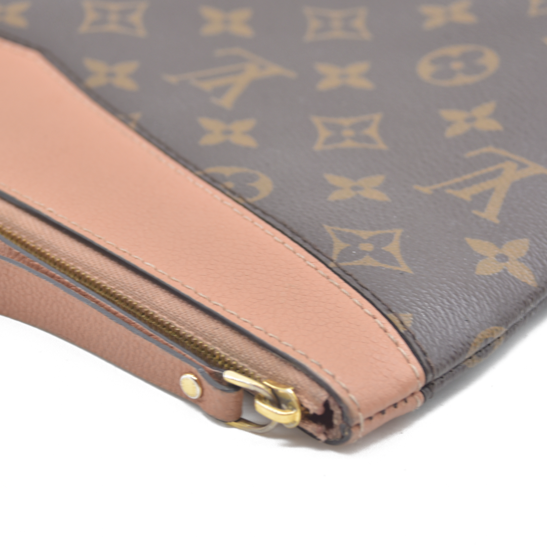 $760 Louis Vuitton Monogram Daily Pouch Rose Poudre TN0168 2018