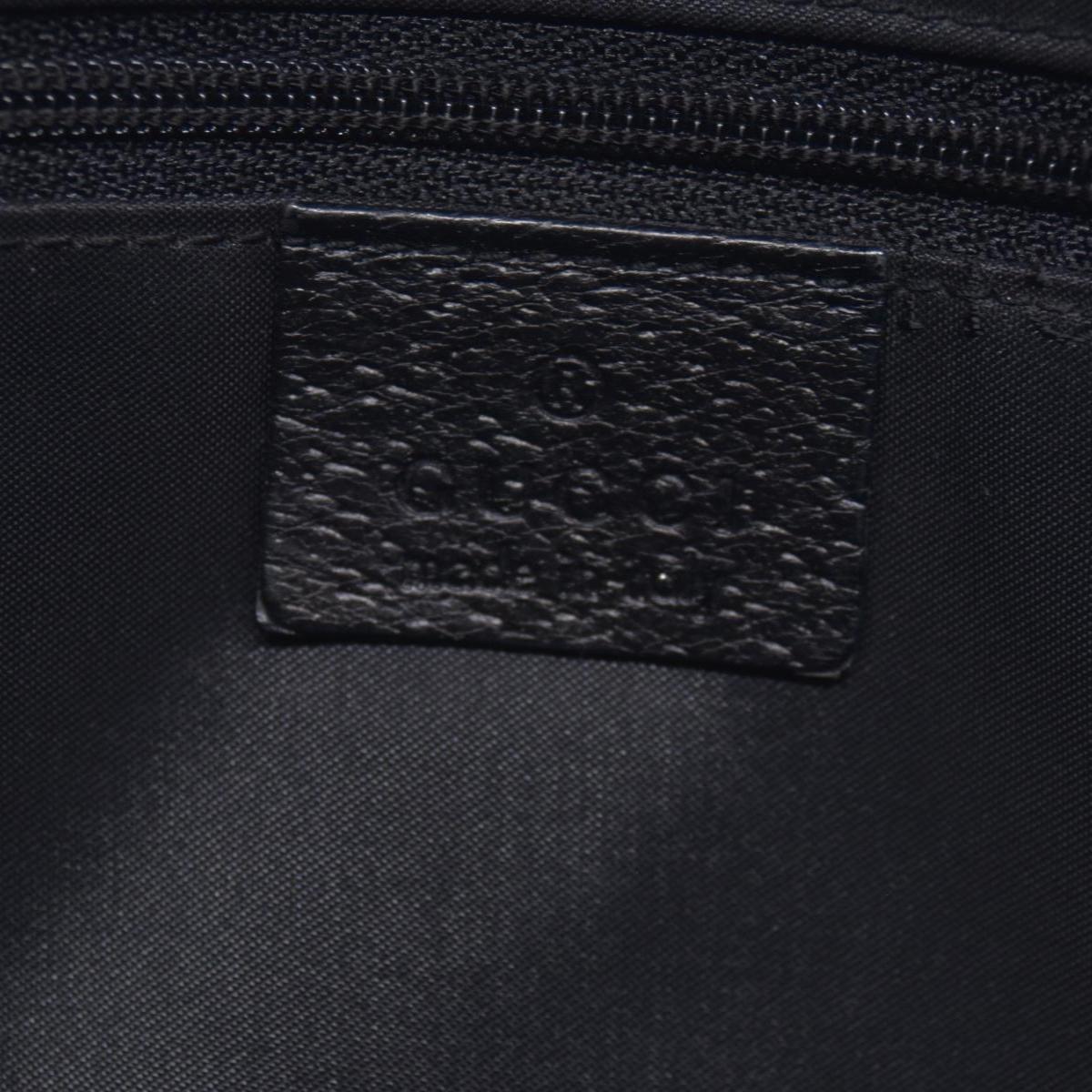 $980 GUCCI Nylon Jacky Piston Lock Shoulder Bag Black CONSIGNMENT 10021239