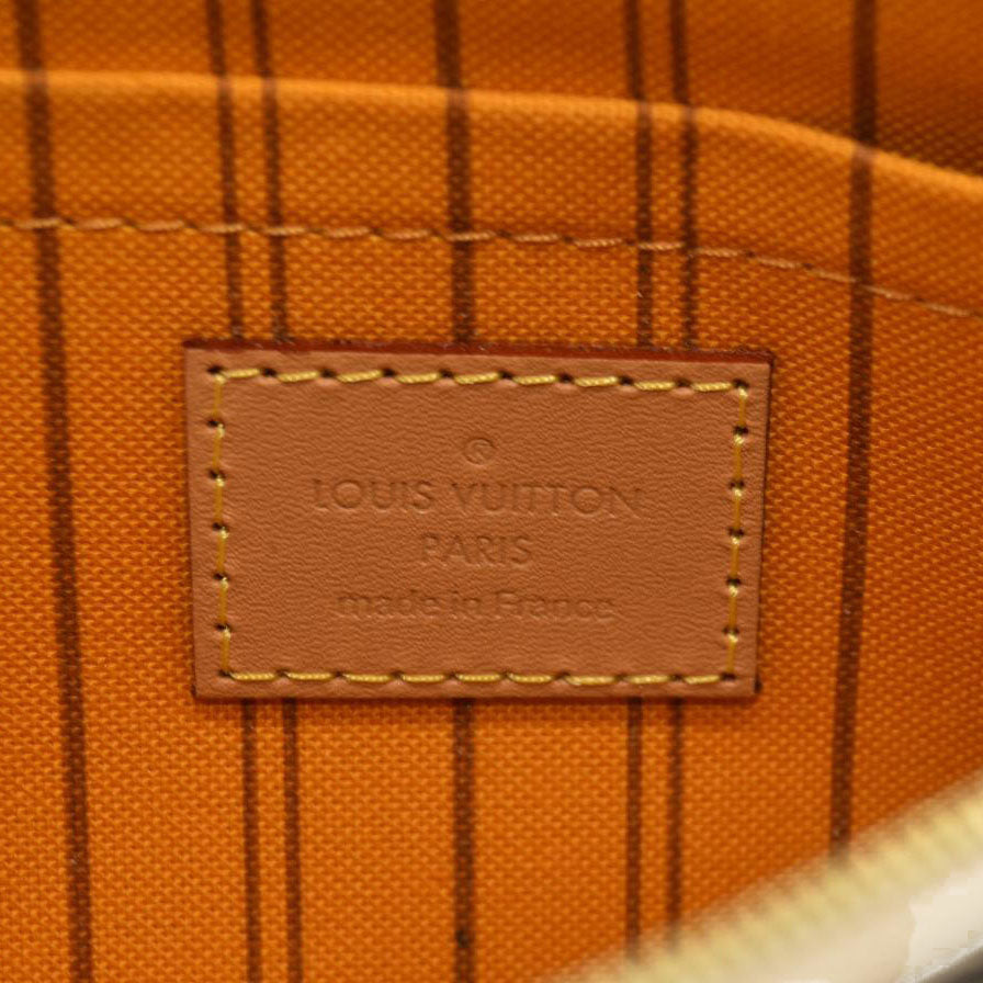 Louis Vuitton  Damier Azur Braided Neverfull MM Orange