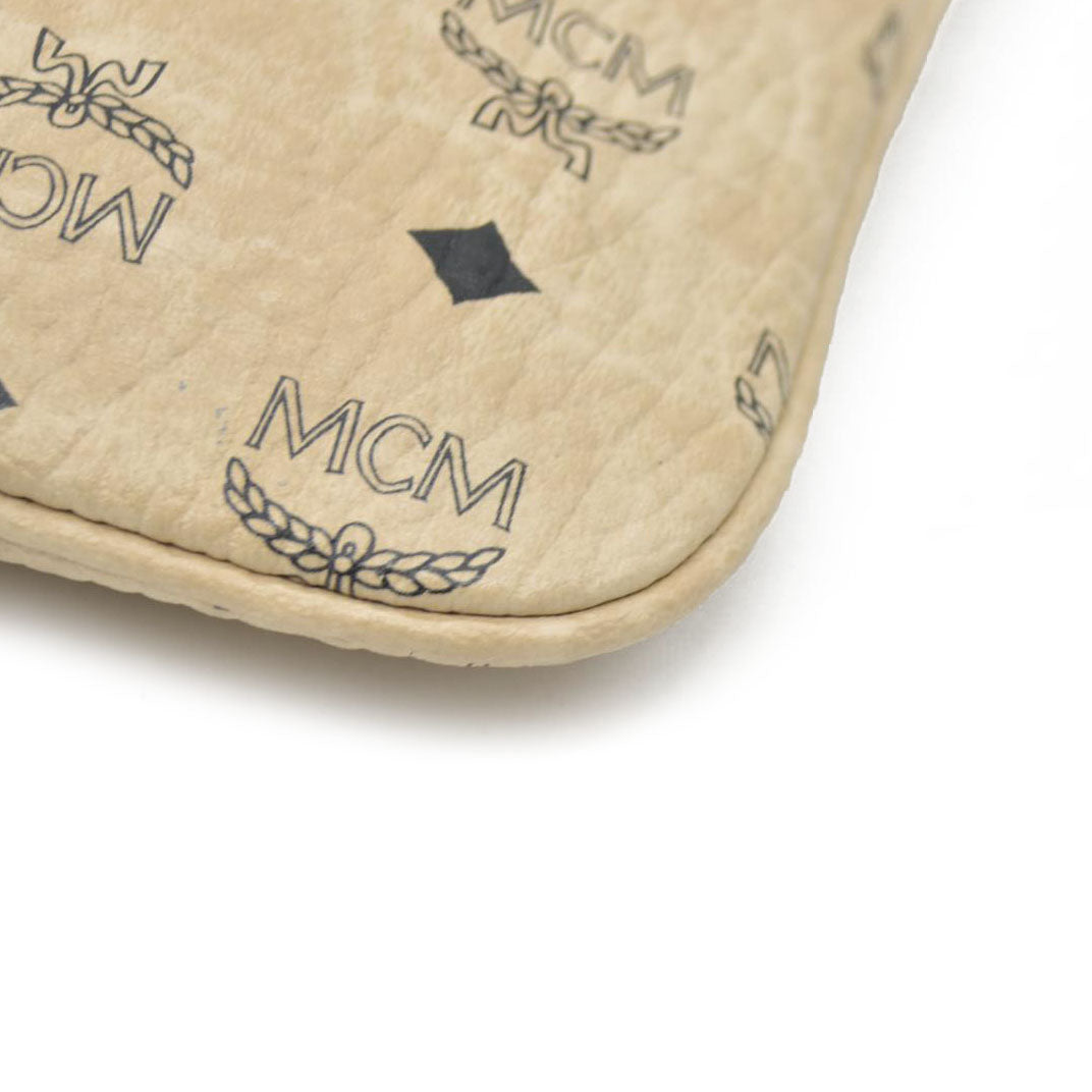 $700 MCM Tote Pouch Beige