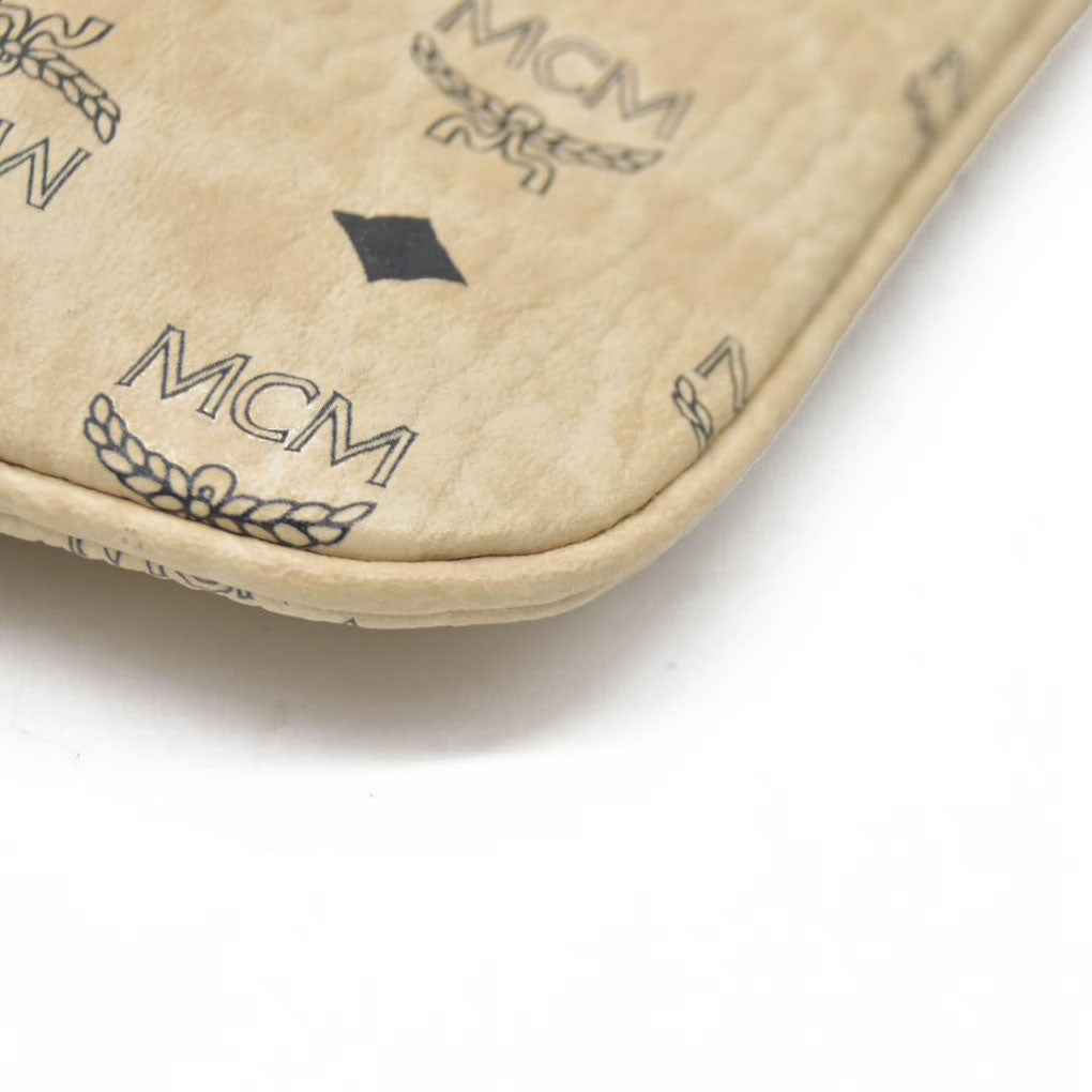 $700 MCM Tote Pouch Beige
