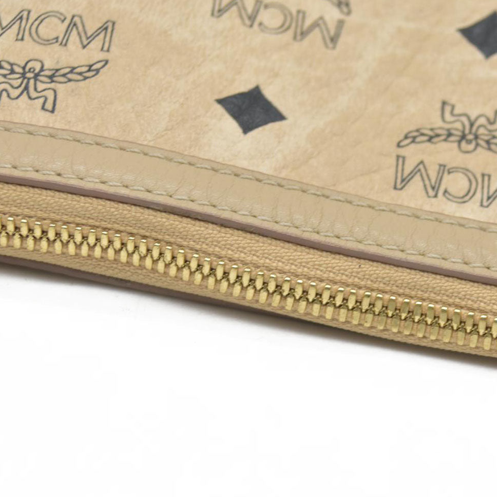 $700 MCM Tote Pouch Beige