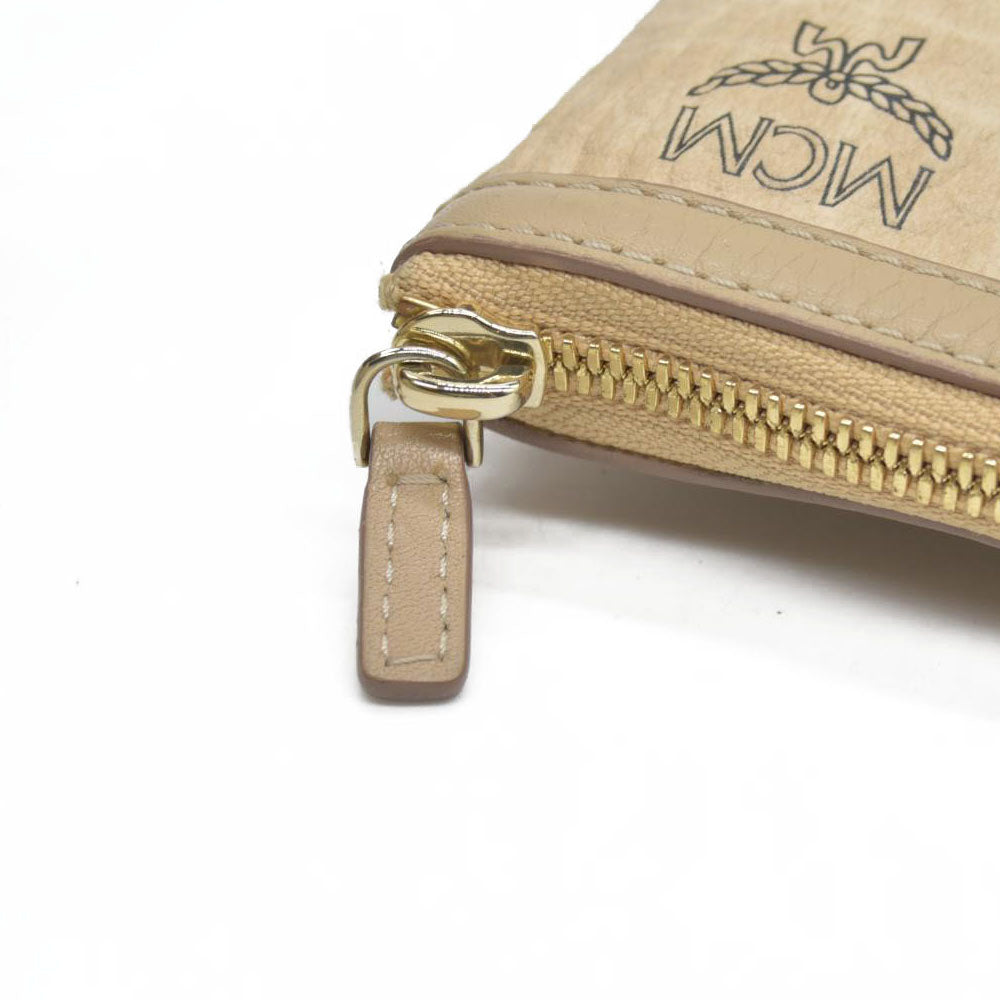 $700 MCM Tote Pouch Beige
