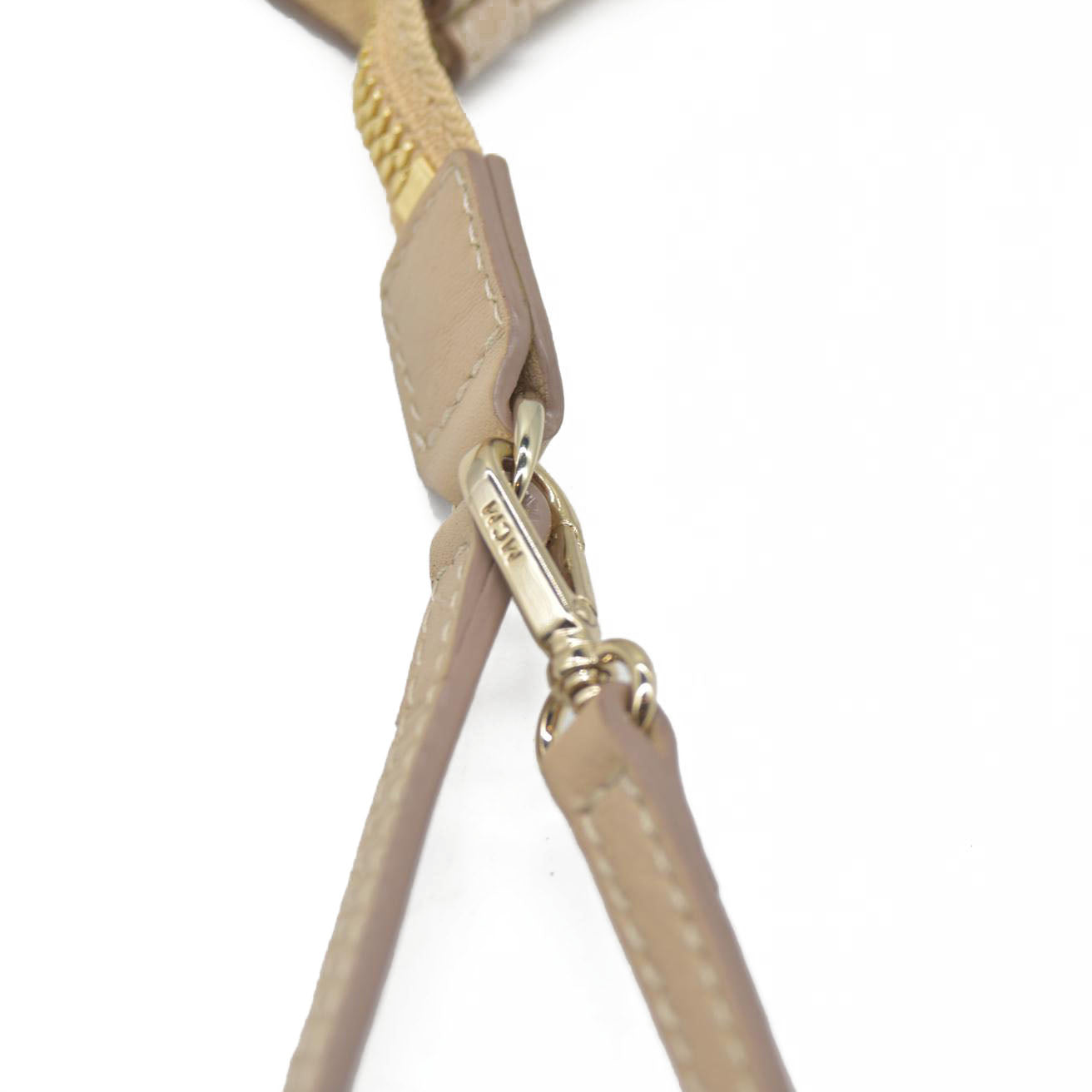 $700 MCM Tote Pouch Beige