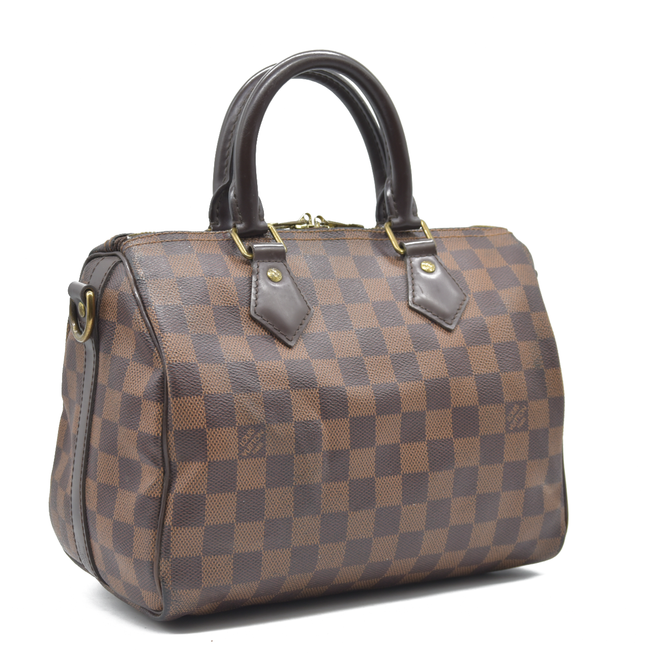 $1940 Louis Vuitton Damier Ebene Speedy Bandouliere 25 MB4127