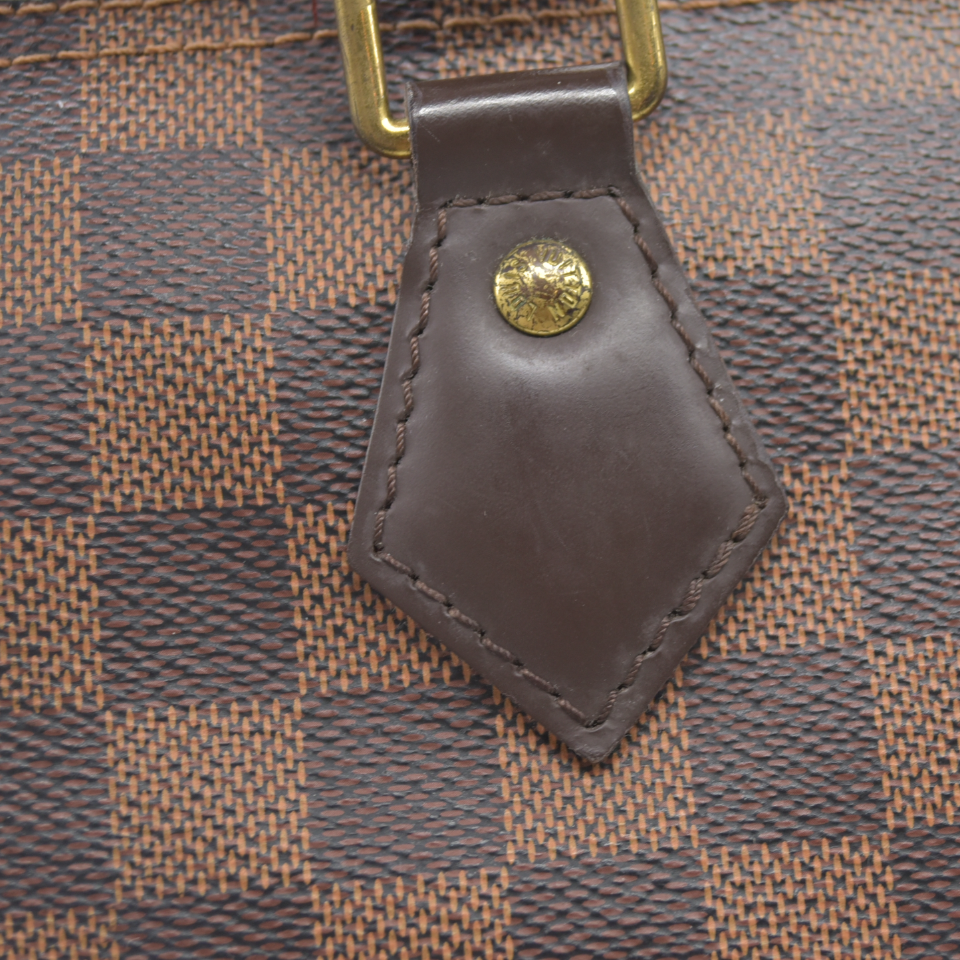 $1940 Louis Vuitton Damier Ebene Speedy Bandouliere 25 MB4127