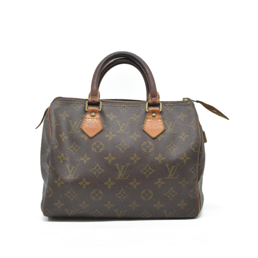 AUCTION $1600 Louis Vuitton  Monogram Speedy 25 1993 SD1913