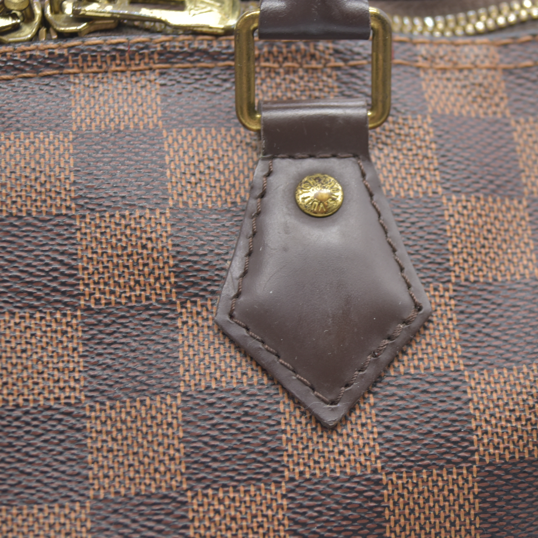 $1940 Louis Vuitton Damier Ebene Speedy Bandouliere 25 MB4127