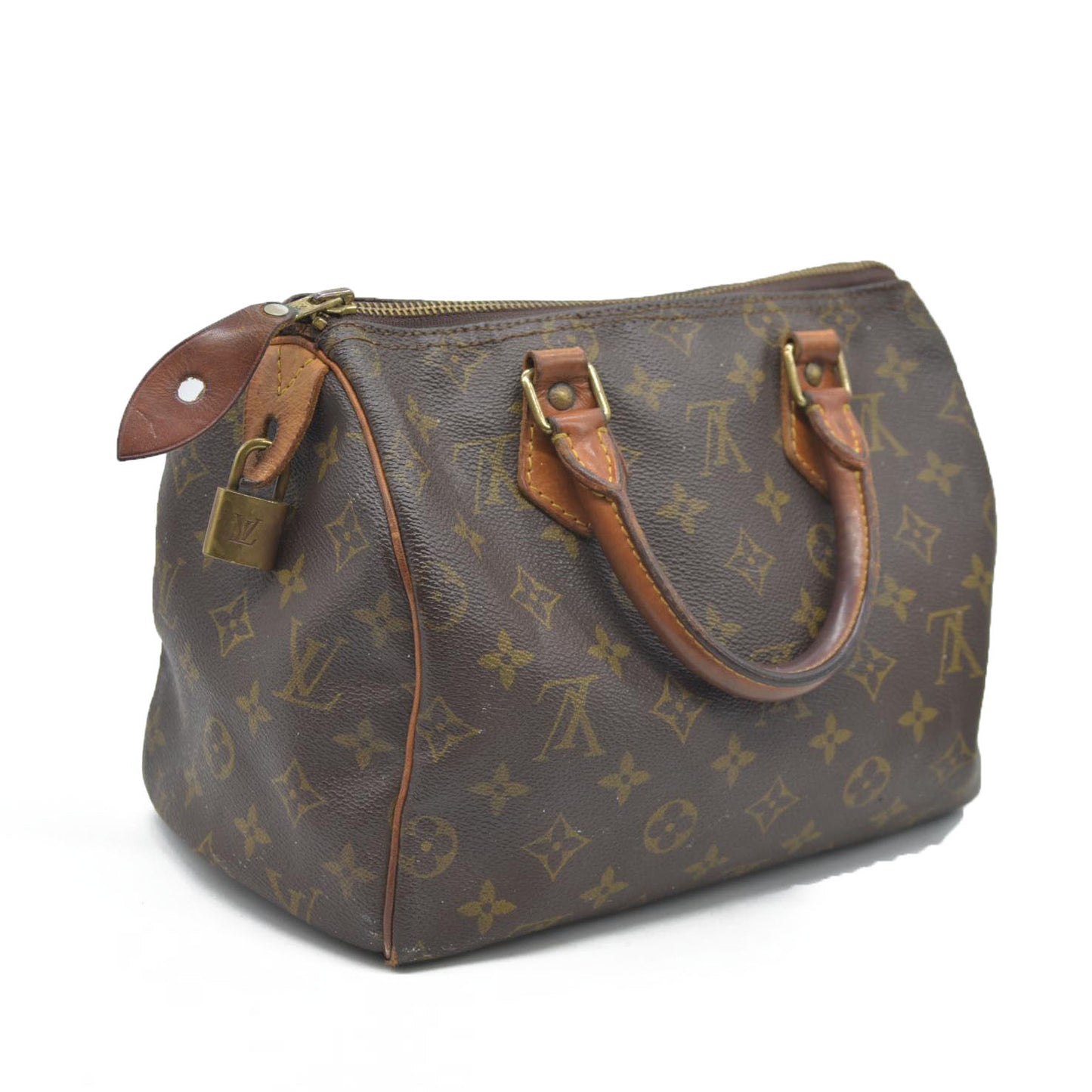 AUCTION $1600 Louis Vuitton  Monogram Speedy 25 1993 SD1913