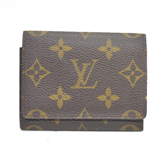 AUCTION $535 LOUIS VUITTON Monogram Enveloppe Carte de Visite Card Case Wallet