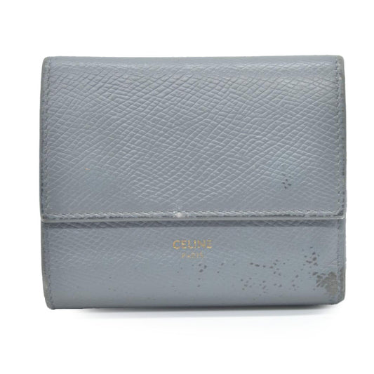 CELINE Small Folded Multifunction Trifold Wallet Gray