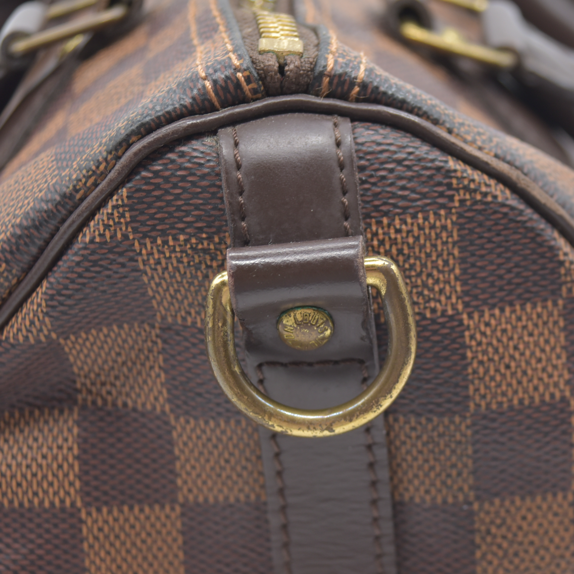 $1940 Louis Vuitton Damier Ebene Speedy Bandouliere 25 MB4127