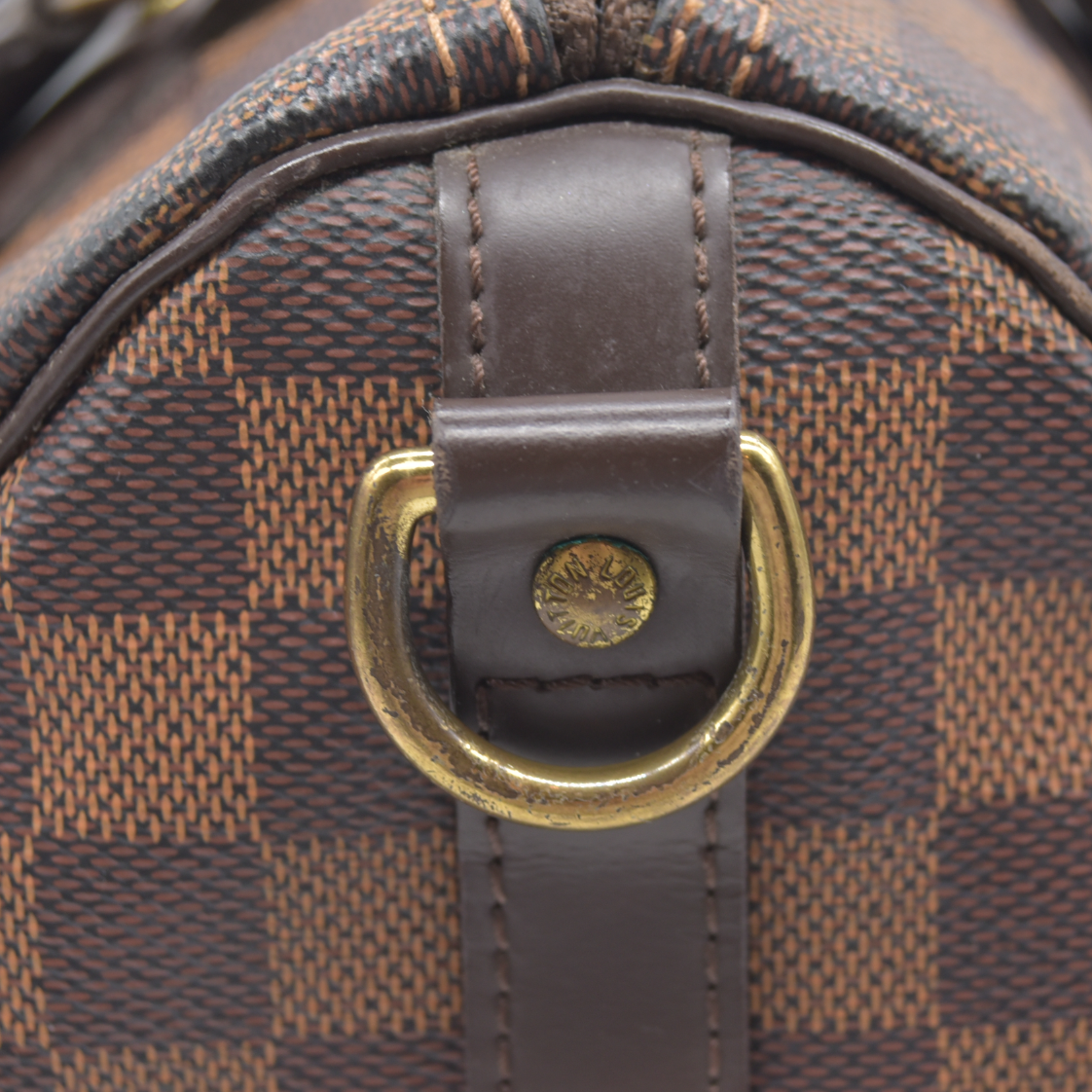 $1940 Louis Vuitton Damier Ebene Speedy Bandouliere 25 MB4127
