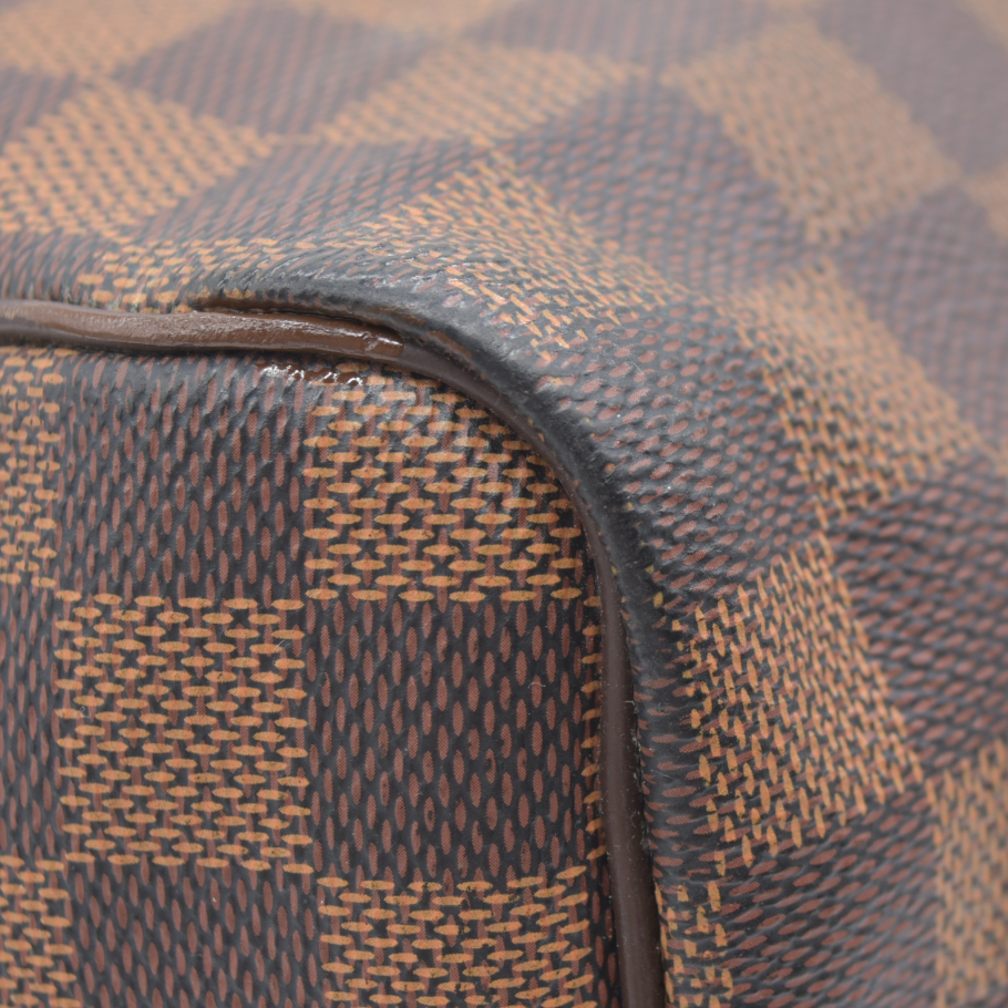 $1940 Louis Vuitton Damier Ebene Speedy Bandouliere 25 MB4127