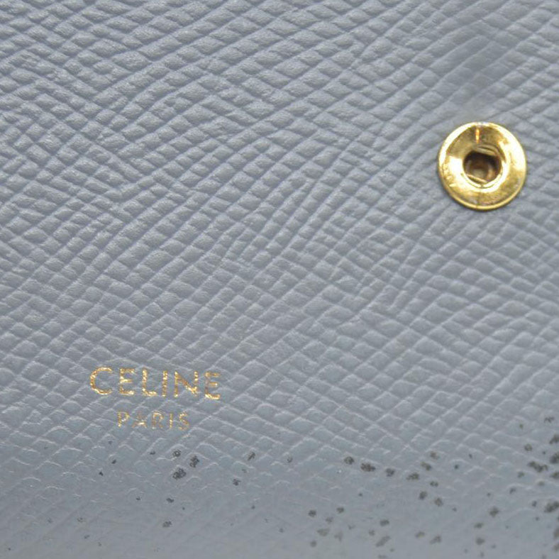 CELINE Small Folded Multifunction Trifold Wallet Gray