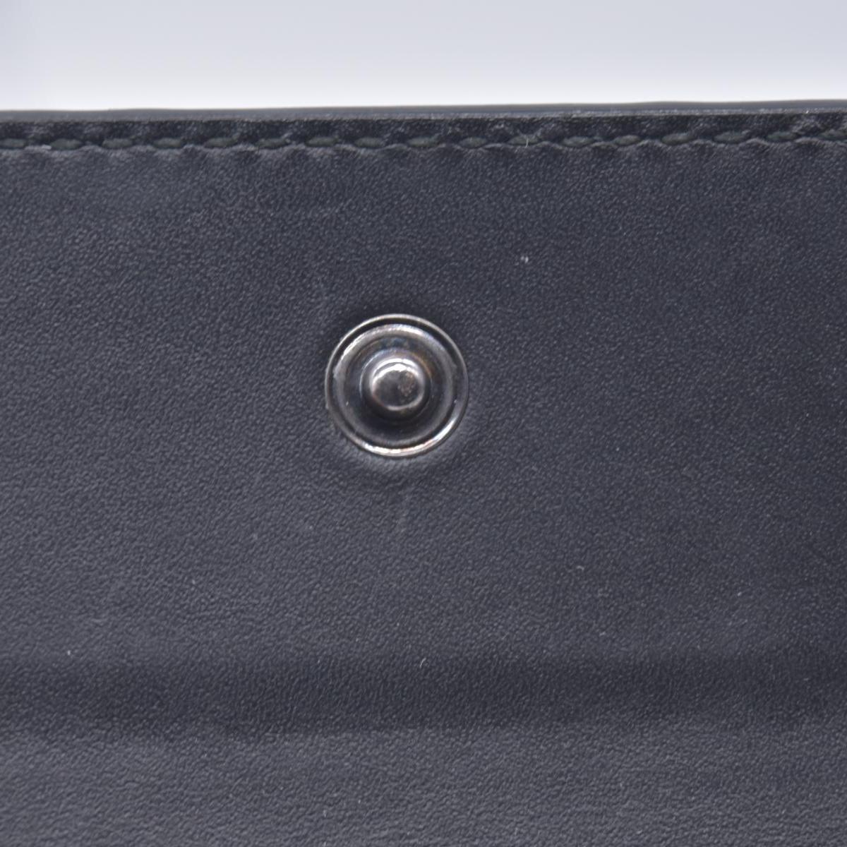 $440 Gucci Guccissima 6 Key Holder Case Black CONSIGNMENT